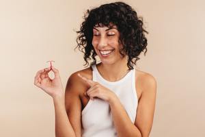 woman with IUD.