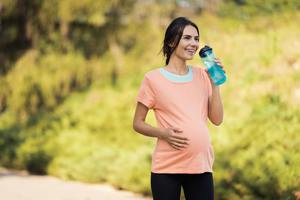 pregnant woman exercising